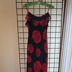 Betsy and Adam Color: Black/Red Evening Gown - Never Worn